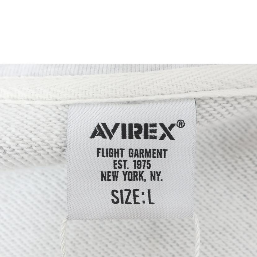 AVIREX アヴィレックス/ステンシルスタンドジップ ハットインザリングジャケット Lサイズ ライトグレー/783-4230026//SAランク/65