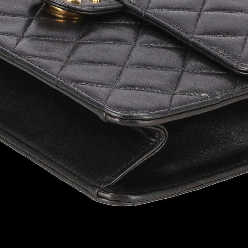 CHANEL シャネル/マトラッセラムスキンプッシュロックチェーンショルダー//334****/Aランク/75