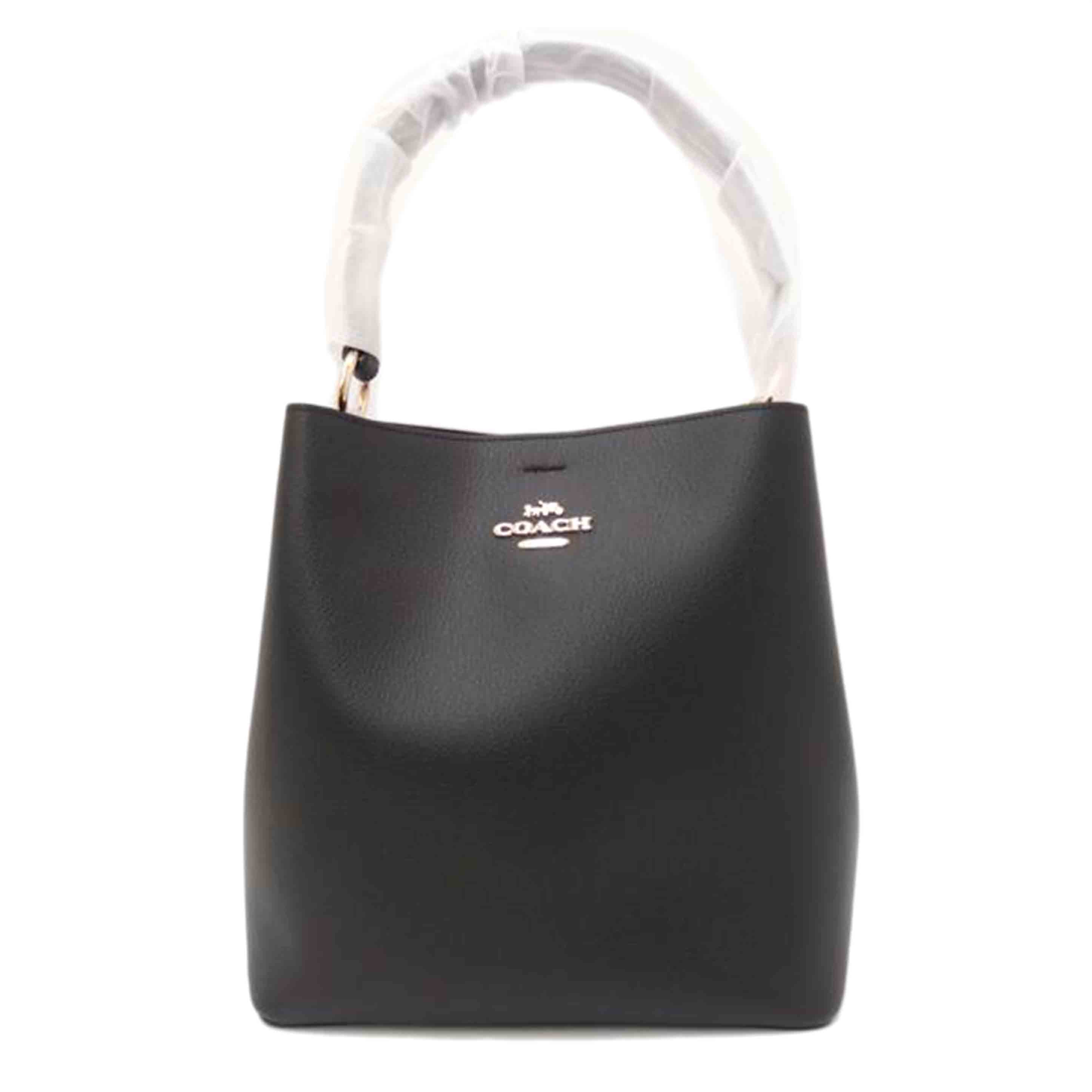 COACH/レザーバケット2wayショルダー/ブラック/91122//H22**/Sランク/69