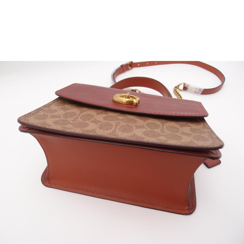COACH コーチ/シグネチャー2wayショルダー/レッド/88075//J19**/SAランク/69