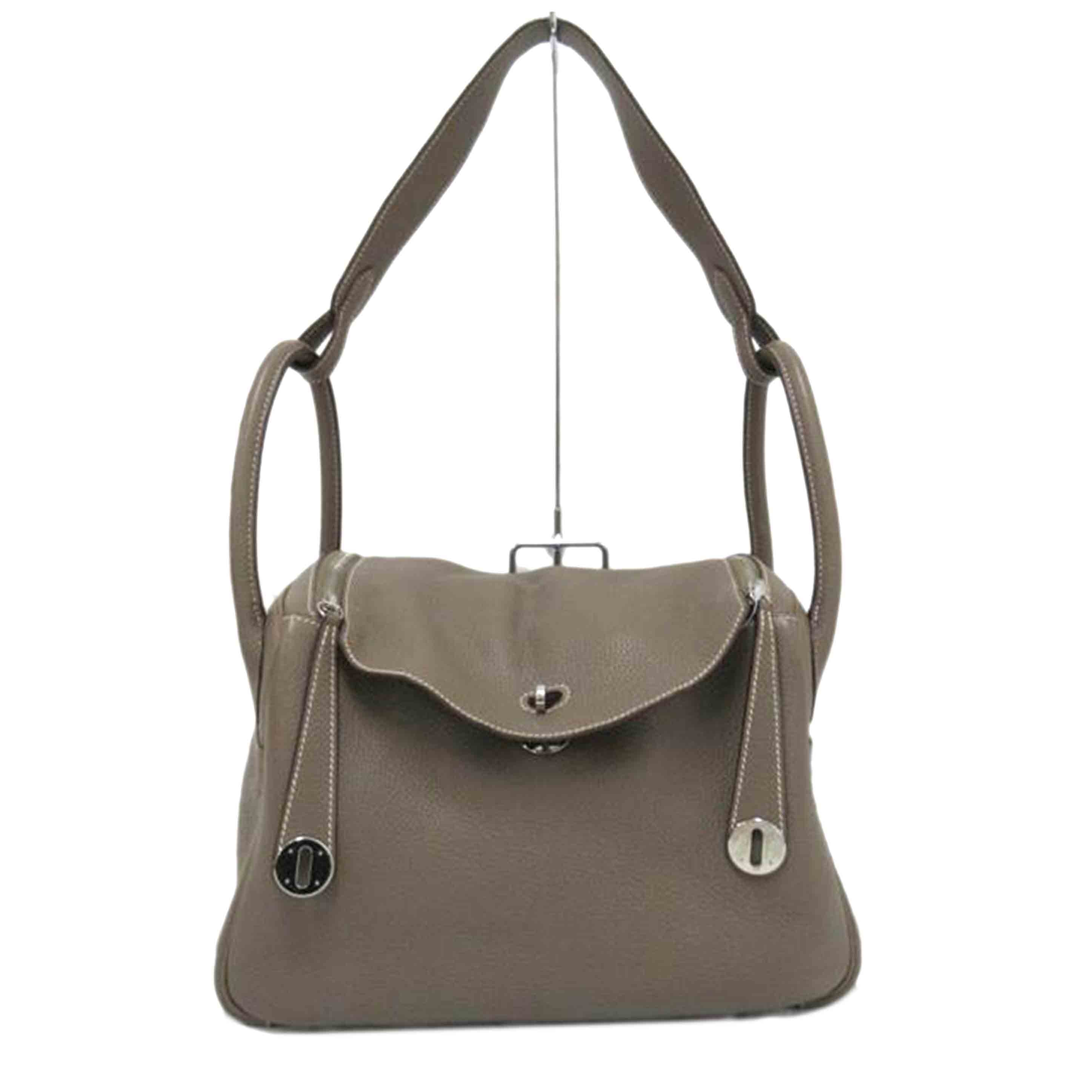 HERMES/リンディ30/トリヨンクレマンス//□L刻*/Aランク/63