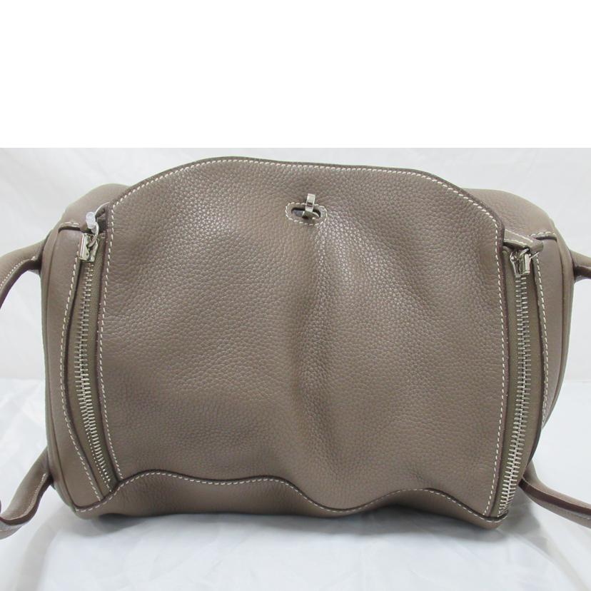 HERMES/リンディ30/トリヨンクレマンス//□L刻*/Aランク/63