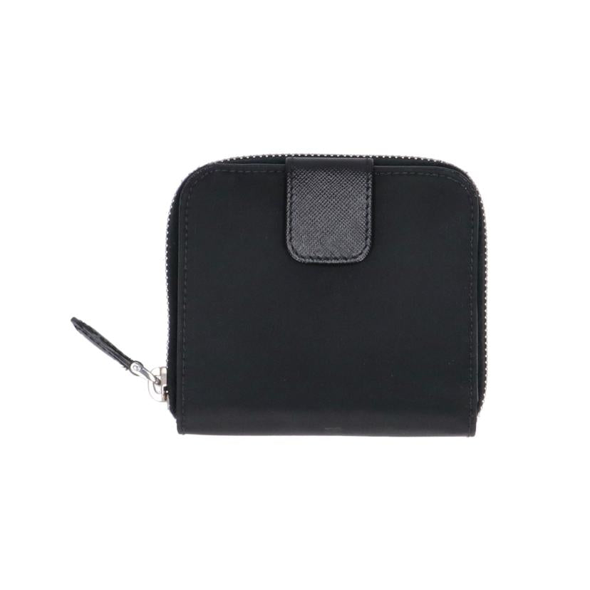 PRADA プラダ/テスート/ラウンドファスナーコンパクトウォレット/ネロ/1M0522//176/Aランク/18