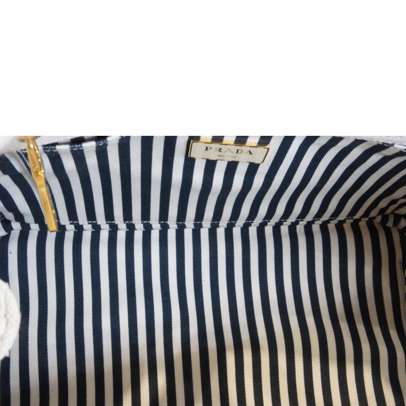 PRADA プラダ/ミニカナパ2WAY/キャンバスホワイト/1BG439//204/SAランク/92