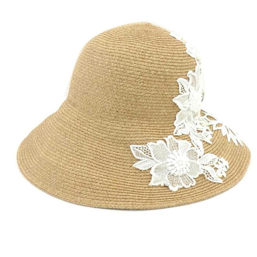 ANTEPRIMA アンテプリマ/レース・ビジュー麦わら帽子/4ANS25347//Aランク/77