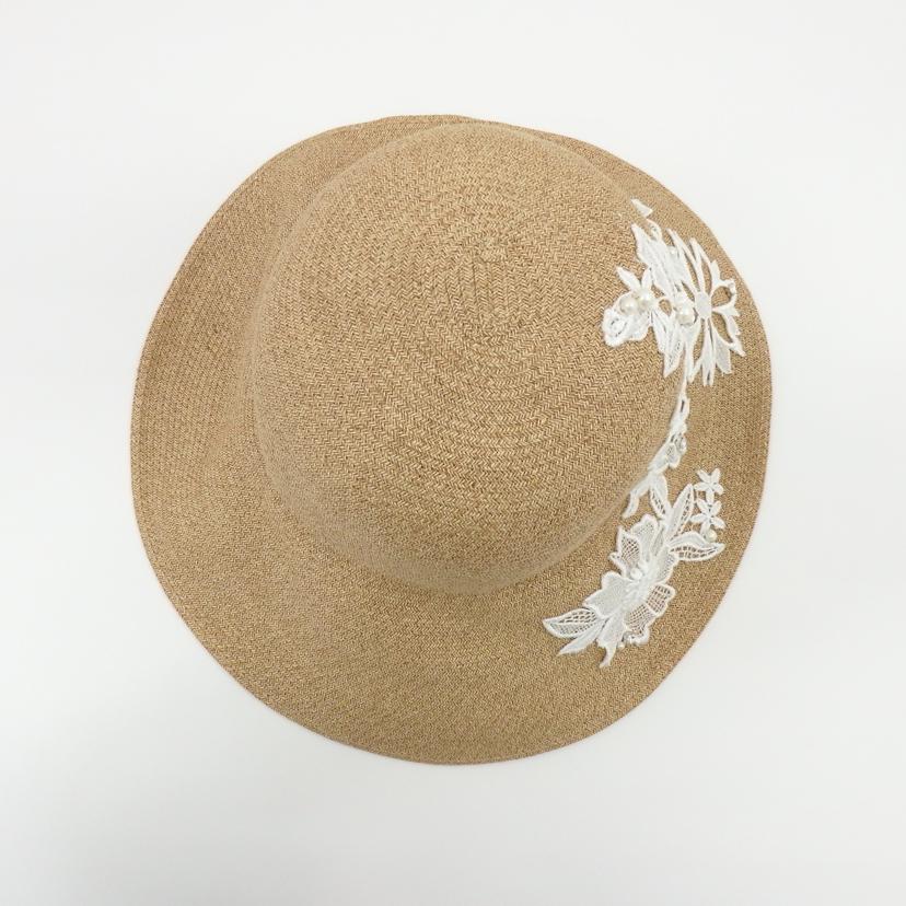 ANTEPRIMA アンテプリマ/レース・ビジュー麦わら帽子/4ANS25347//Aランク/77