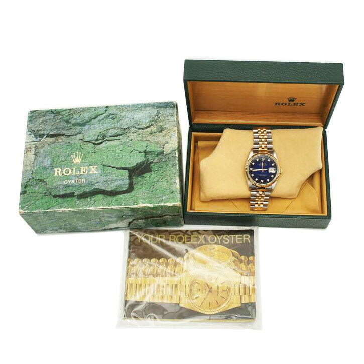 ROLEX ロレックス/デイトジャスト10Pダイヤ/ブルーグラデーション/16233G//S59****/Aランク/75