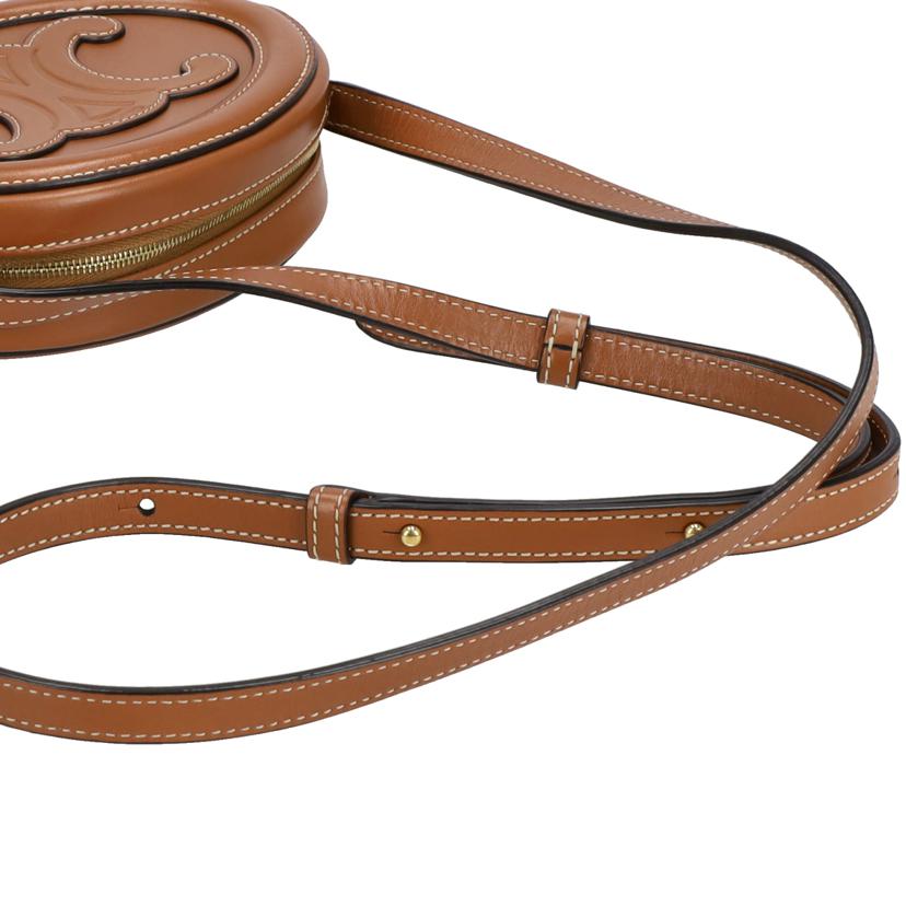 CELINE セリ-ヌ/オーバルパース /キュイル トリオンフ/タン/クロスボディ//W-S******/Aランク/93