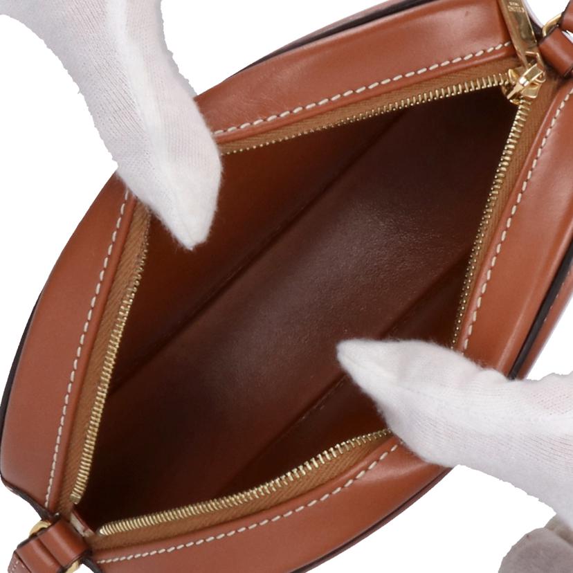 CELINE セリ-ヌ/オーバルパース /キュイル トリオンフ/タン/クロスボディ//W-S******/Aランク/93