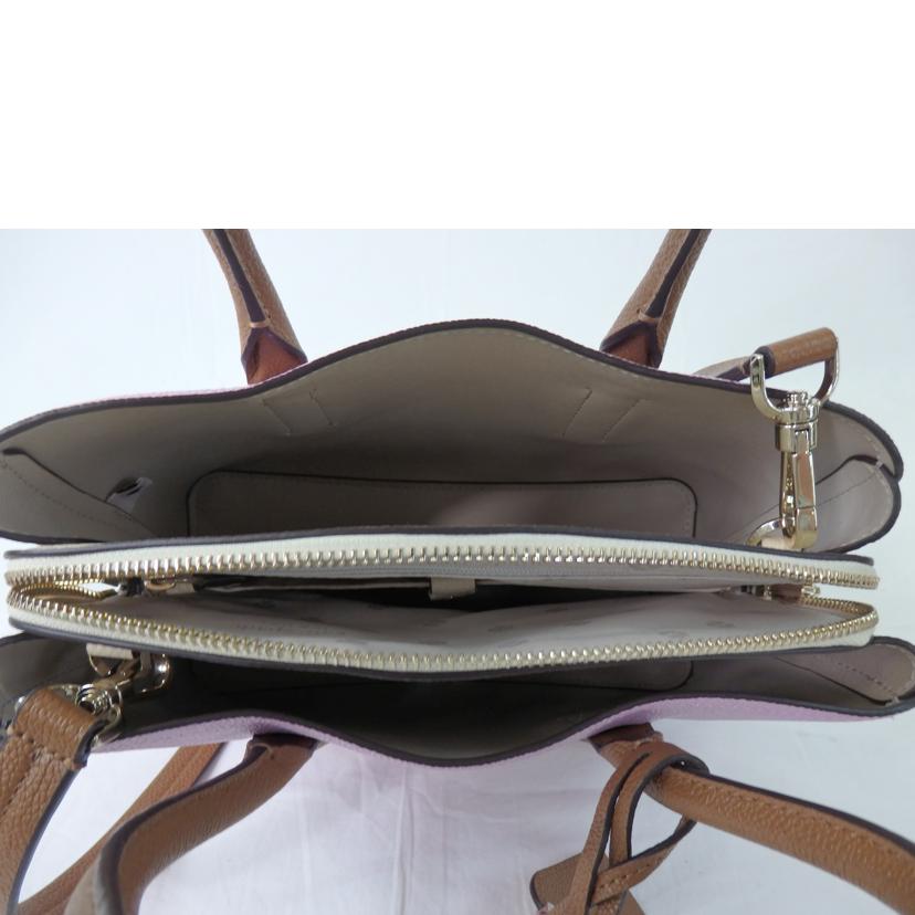 Kate spade ケイトスペード/マルゴー/ミディアム2wayハンドバッグ/ピンク×ブラウン/PXRUA161//SAランク/84