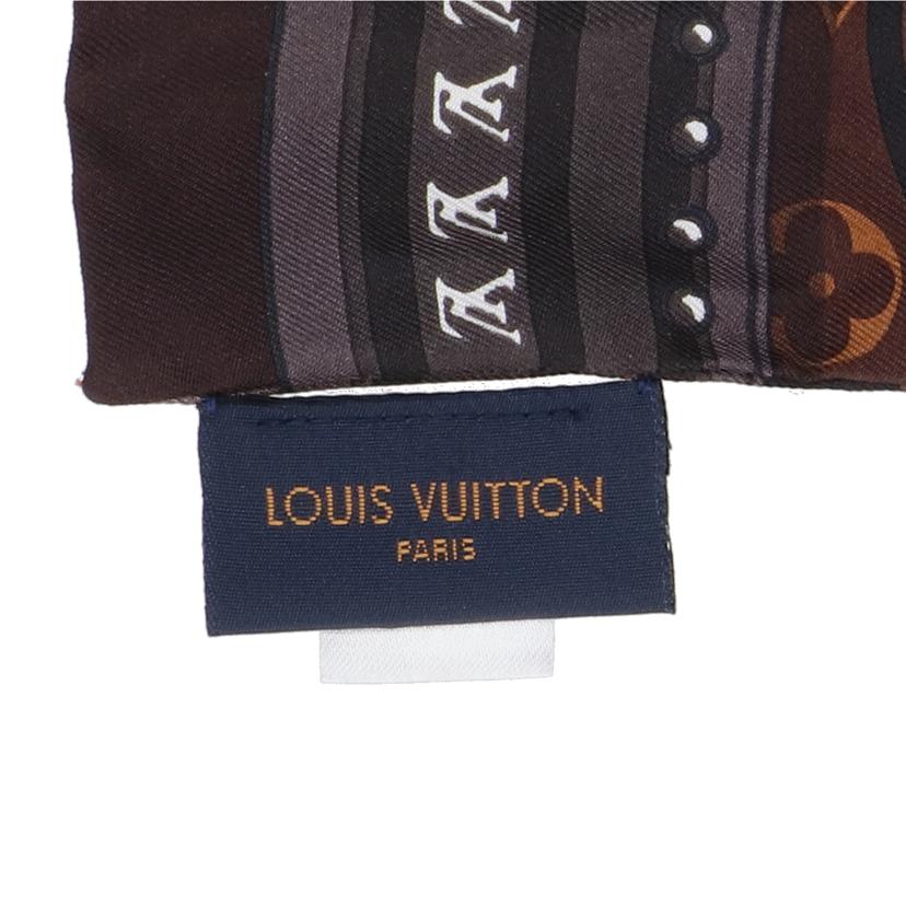 LOUIS VUITTON ルイ・ヴィトン/バンドー・LOUIS VUITTONワールド/ブラウン/シルクスカーフ/M70853//IS0***/ABランク/18