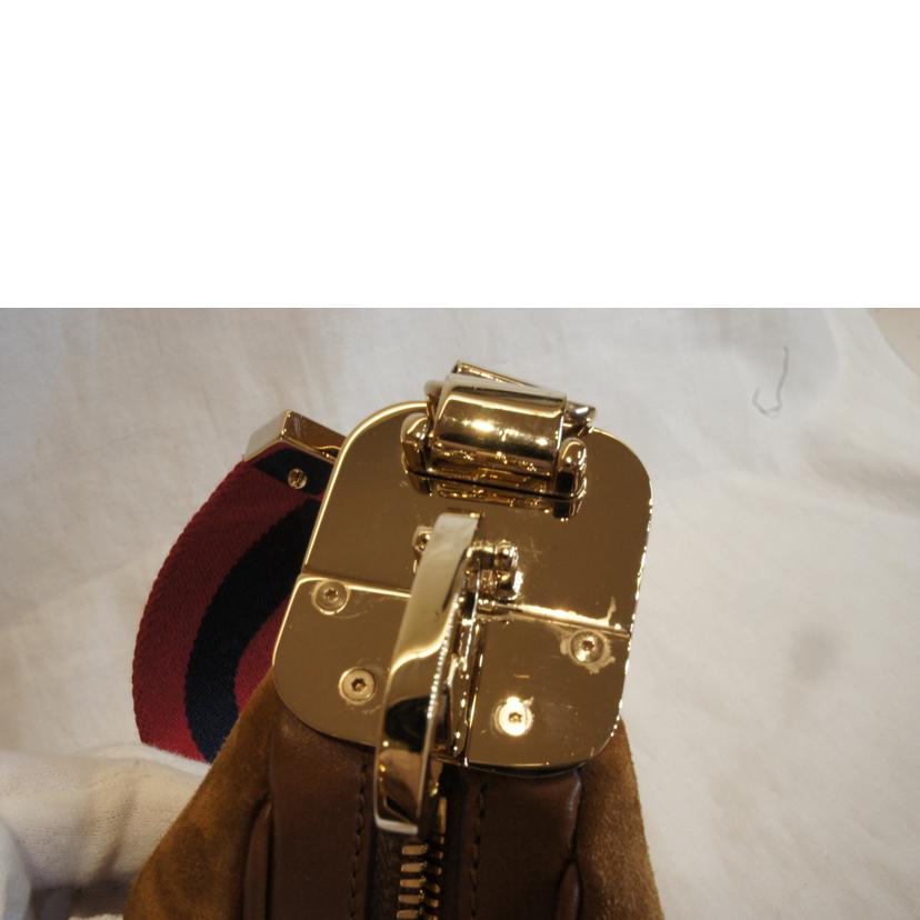 GUCCI グッチ/アタッシェスモールスウェードショルダー/699409//520***/SAランク/92