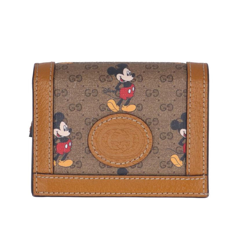 GUCCI グッチ/ミッキ-マウスGGスプリーム コンパクトウォレット/602534//S85**/Aランク/70