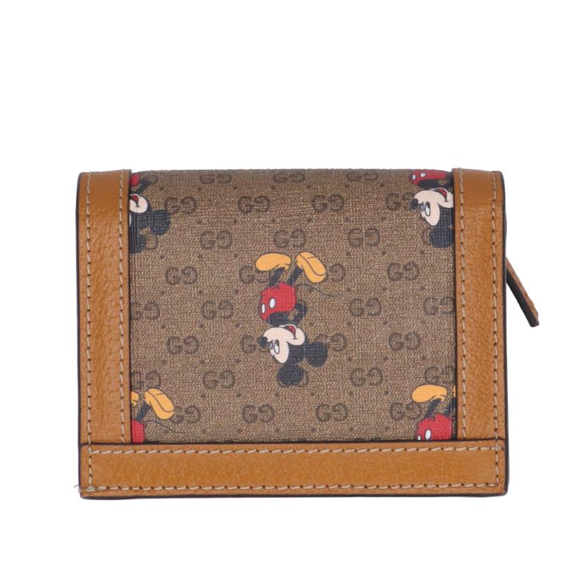 GUCCI グッチ/ミッキ-マウスGGスプリーム コンパクトウォレット/602534//S85**/Aランク/70