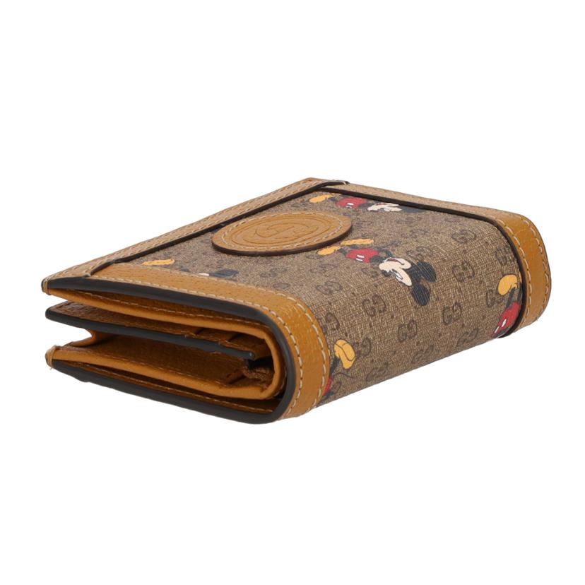 GUCCI グッチ/ミッキ-マウスGGスプリーム コンパクトウォレット/602534//S85**/Aランク/70