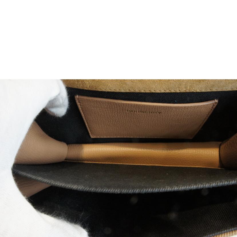 BURBERRY バーバリー/レザーキャンバスチェックスモールマッケンショルダー//Aランク/92