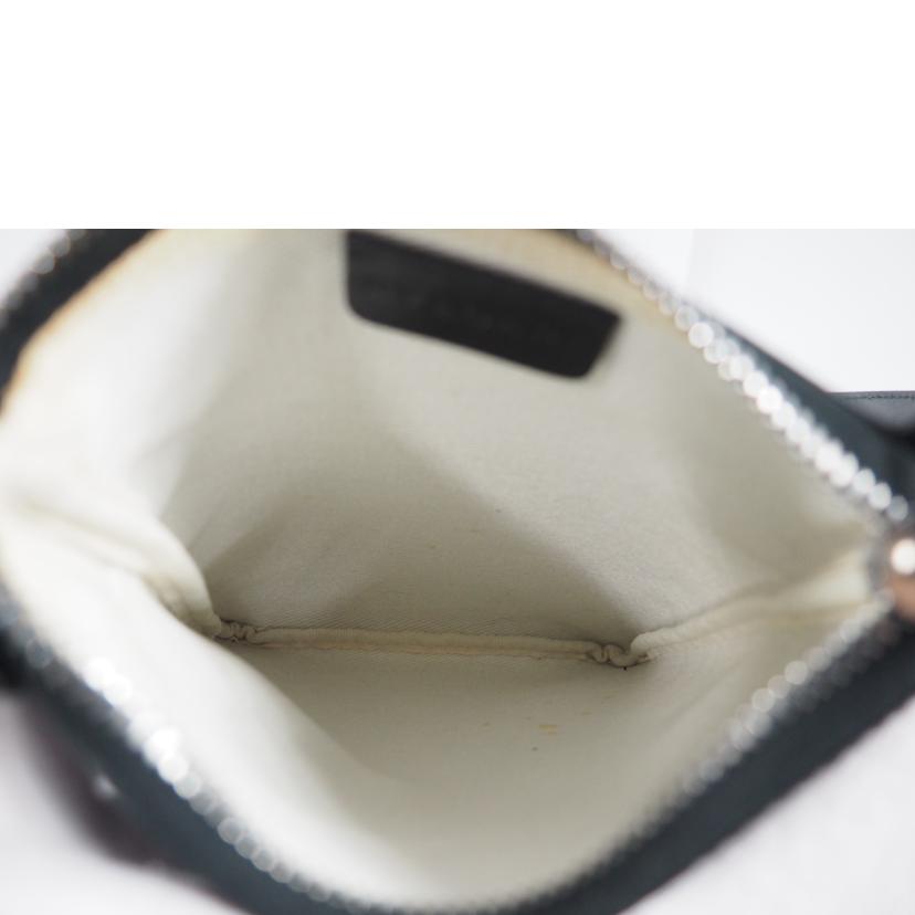 BVLGARI/ショルダーポシェット ロゴマニアデニムブルー//Bランク/79