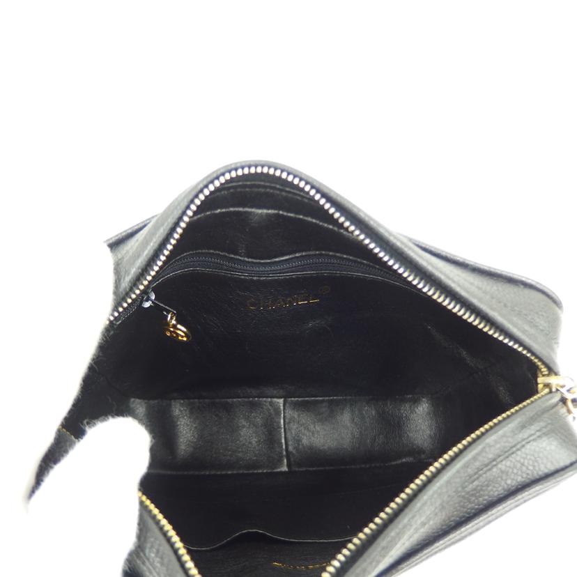 CHANEL シャネル/トリプルココマークチェーンショルダー/キャビア//312****/Aランク/82