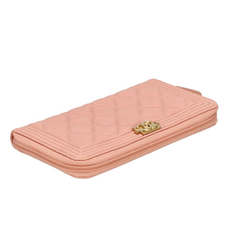 CHANEL シャネル/ボ-イシャネルZIPラウンド長財布//275*****/ABランク/93