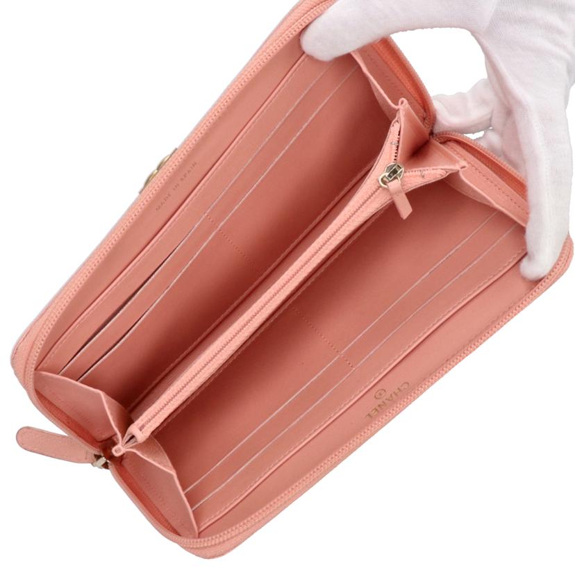 CHANEL シャネル/ボ-イシャネルZIPラウンド長財布//275*****/ABランク/93