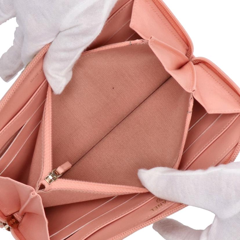 CHANEL シャネル/ボ-イシャネルZIPラウンド長財布//275*****/ABランク/93