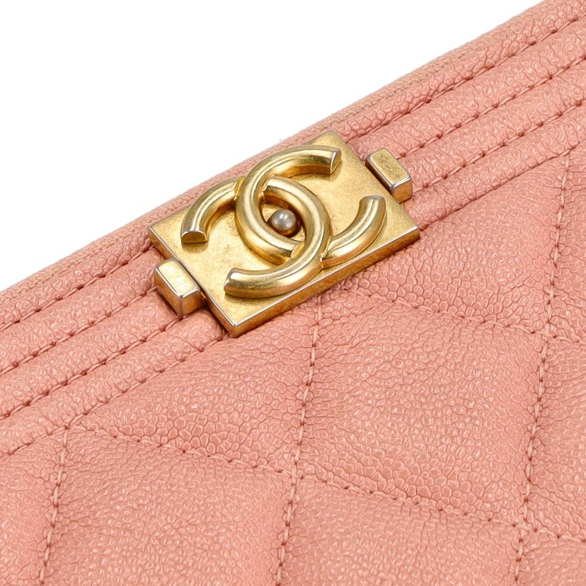 CHANEL シャネル/ボ-イシャネルZIPラウンド長財布//275*****/ABランク/93