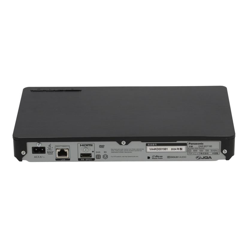 Panasonic パナソニック /BDプレーヤー/DMP-BDT180//VA4KD001981/Bランク/65
