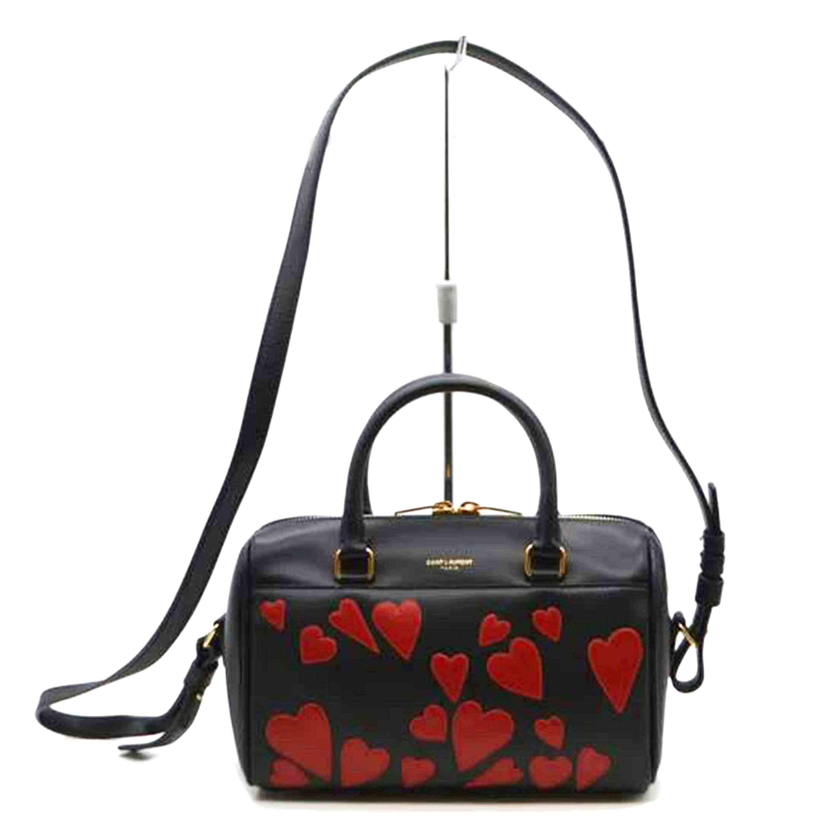 SAINT LAURENT サンローラン/ベイビーダッフル/チェリーハート/ノワール/332423//091*/ABランク/89