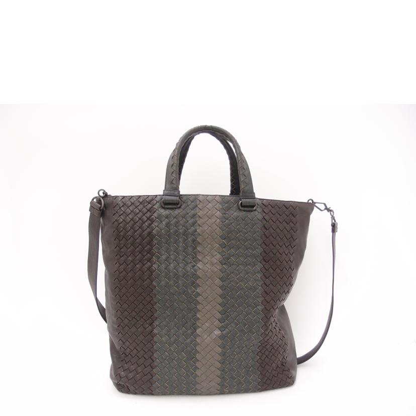 BOTTEGAVENETA ボッテガヴェネタ/イントレチャート2wayトート/ブラウン//ABランク/69