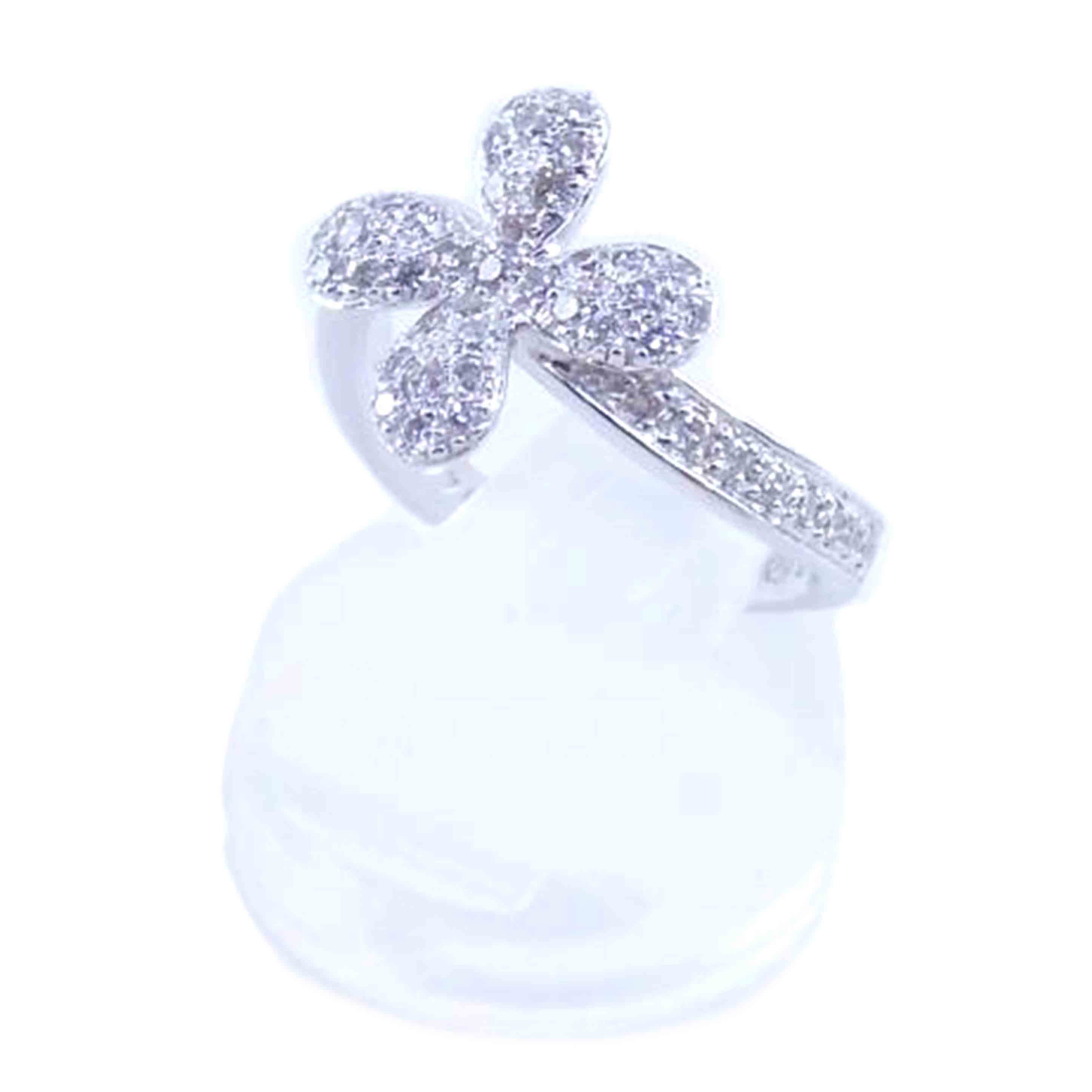 / K18ダイヤリング0.44ct //ABランク/64