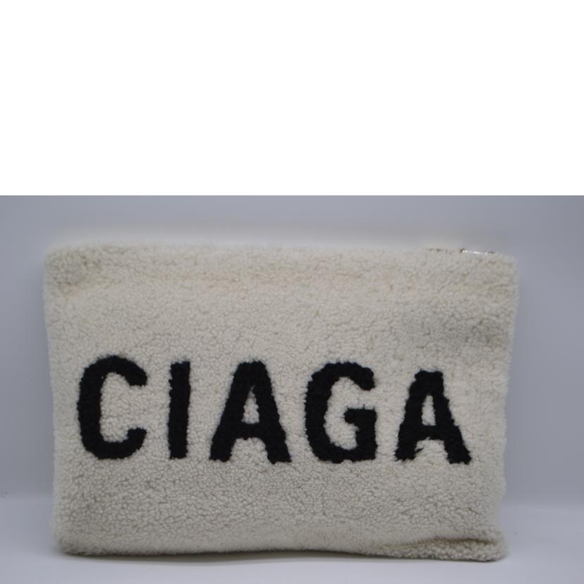 BALENCIAGA バレンシアガ/ムートンボアクラシックセカンドバッグ/492681//566***/Bランク/89