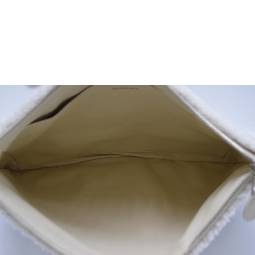 BALENCIAGA バレンシアガ/ムートンボアクラシックセカンドバッグ/492681//566***/Bランク/89