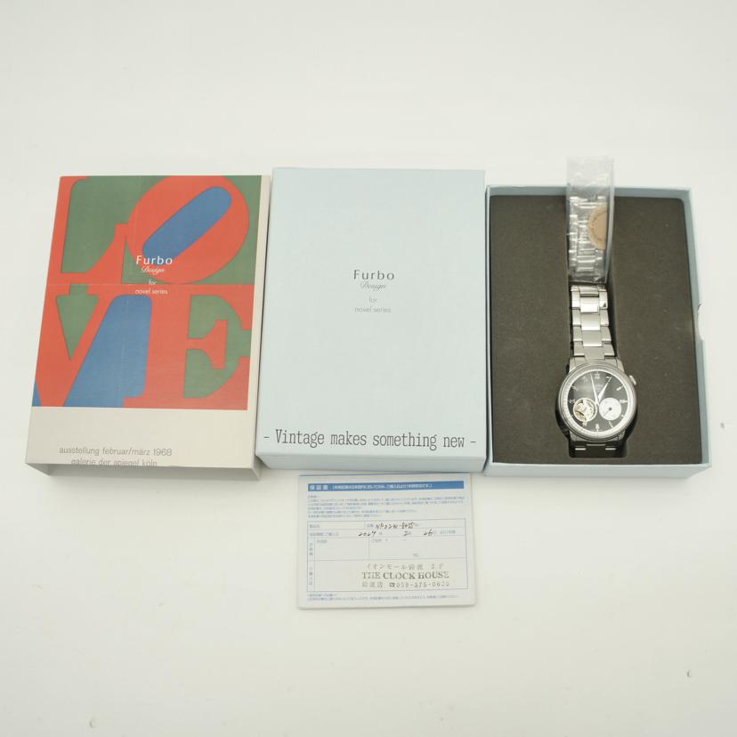 Furbo Design フルボデザイン/トロンプ・ルイユ・オープンハート/メンズ/自動巻/NF02W-BKSS//Aランク/19