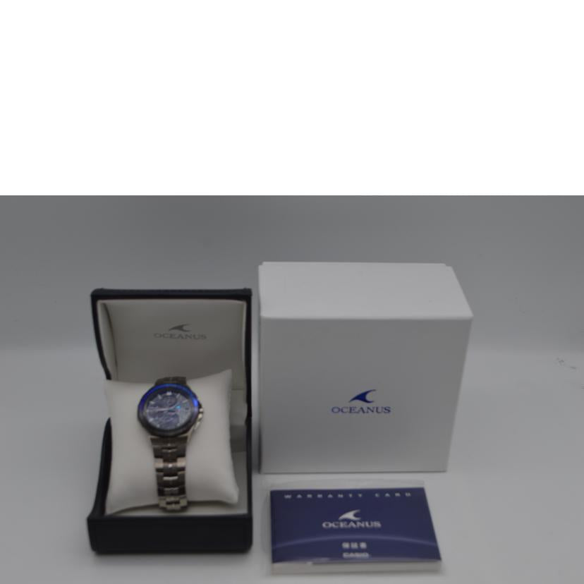 CASIO カシオ/OCEANUS マンタ電波ソーラー/世界限定1200本/OCW-S5000MB-1AJF//001*****/ABランク/89