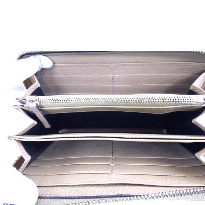 GUCCI グッチ/インターロッキング/ラウンドファスナー財布/ベージュ/308280//ABランク/64