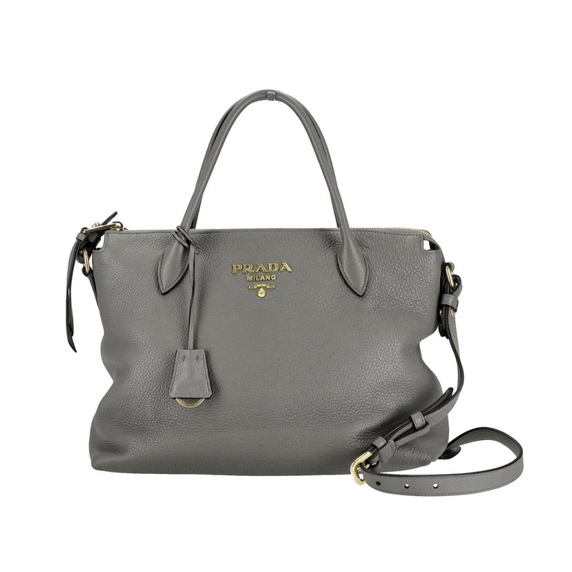 PRADA プラダ/ヴィッテロダイノ レザー2Wayバッグ 替スト付/1BA157//Aランク/70