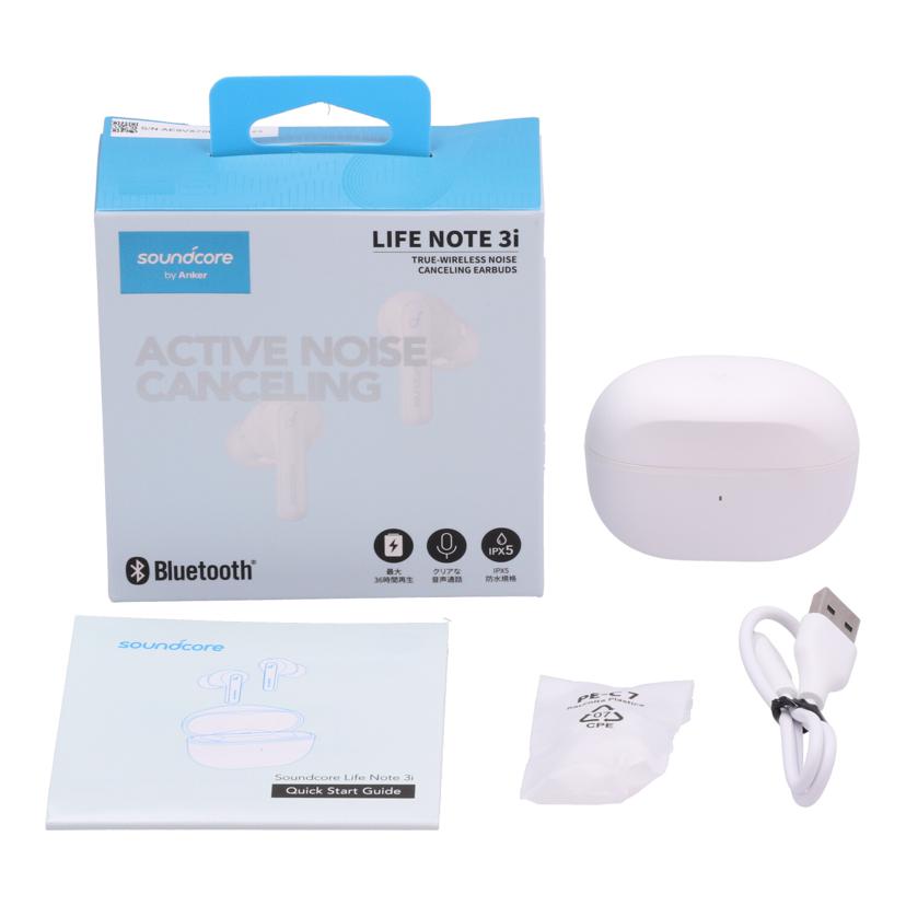 ANKER アンカー /ワイヤレスイヤホン/Soundcore Life Note 3i/A3983N21//AE9VX70D24600423/Bランク/64