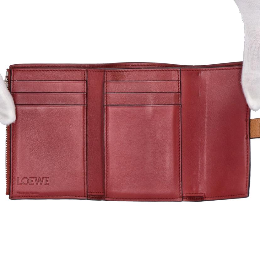 LOEWE ロエベ/三つ折りコンパクトウォレット//ABランク/19
