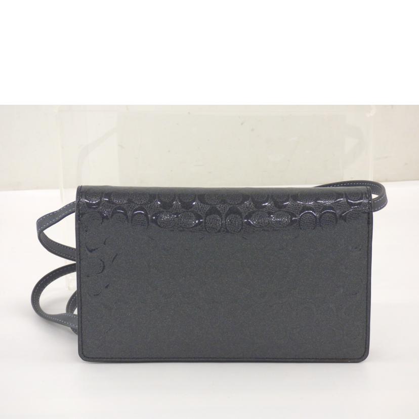 COACH コーチ/ミニシグネチャー/ウォレットショルダー/ダークグレー/F15620//A18**/Aランク/64