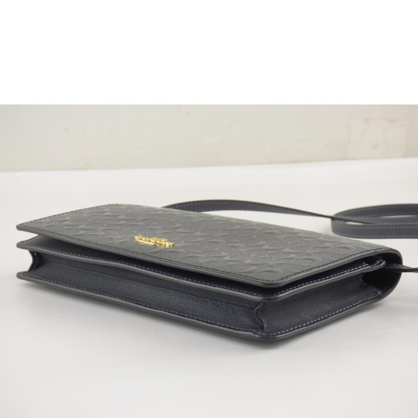 COACH コーチ/ミニシグネチャー/ウォレットショルダー/ダークグレー/F15620//A18**/Aランク/64