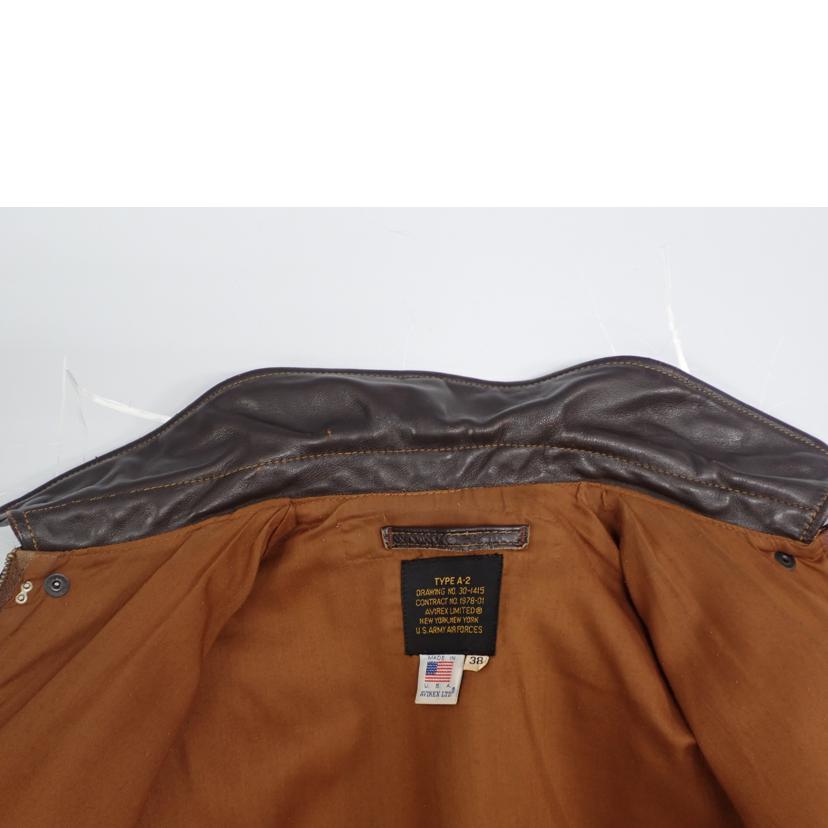 AVIREX アヴィレックス/★AVIREX レザーJKT TYPE Aー2/A-2 30-1415//38/Cランク/62