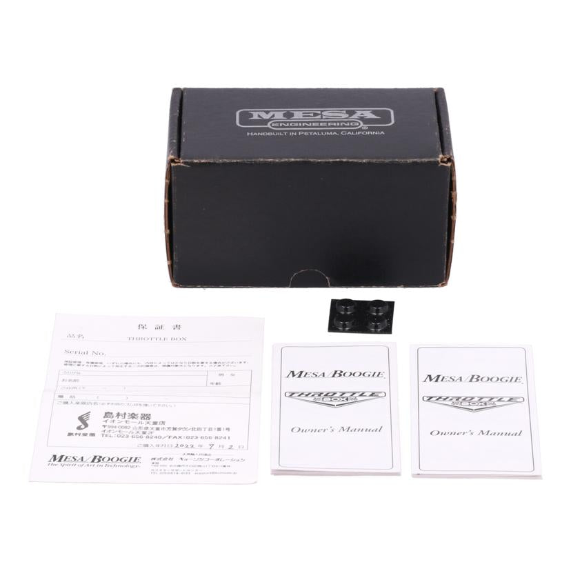 MESA BOOGIE メサブギー/エフェクター/ディストーション/THROTTLE BOX//TX-4315/Aランク/69