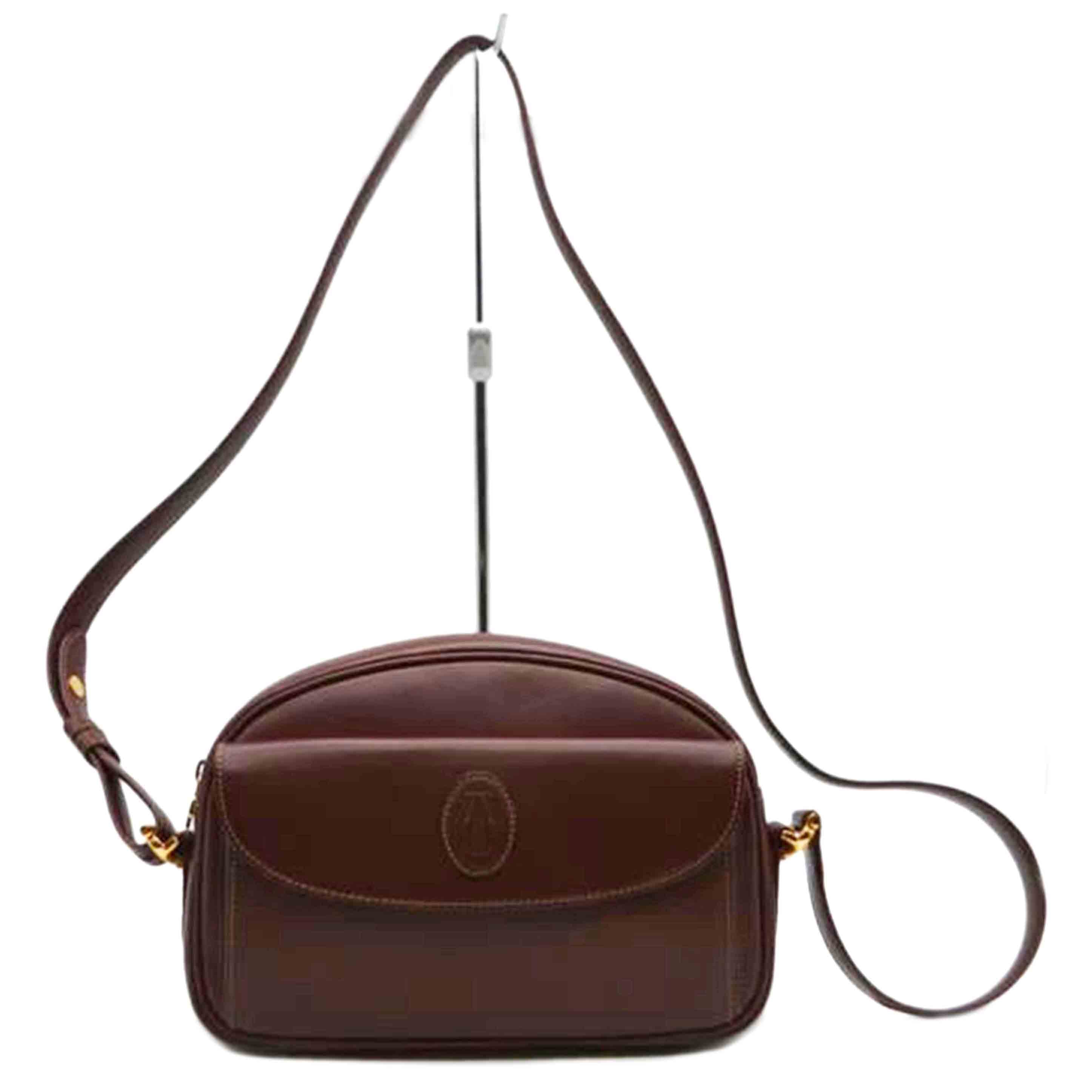 Cartier カルティエ/マストラインレザーショルダー/ボルドー//ABランク/89