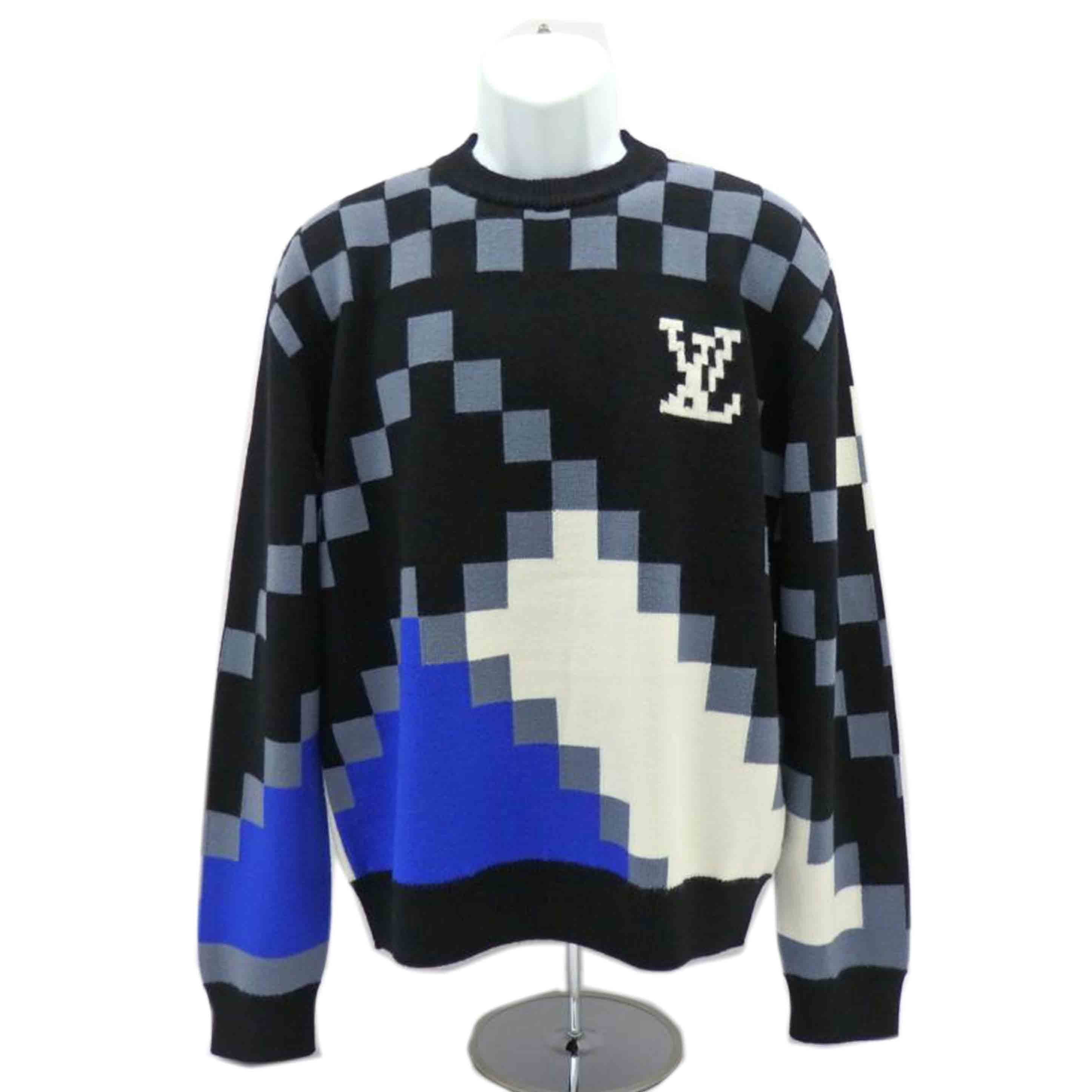 LV ルイ・ヴィトン/23SSLVフェアアイルマクロクールネックニットセーター/サイズS/RM231M ZLL HON20W//Aランク/77