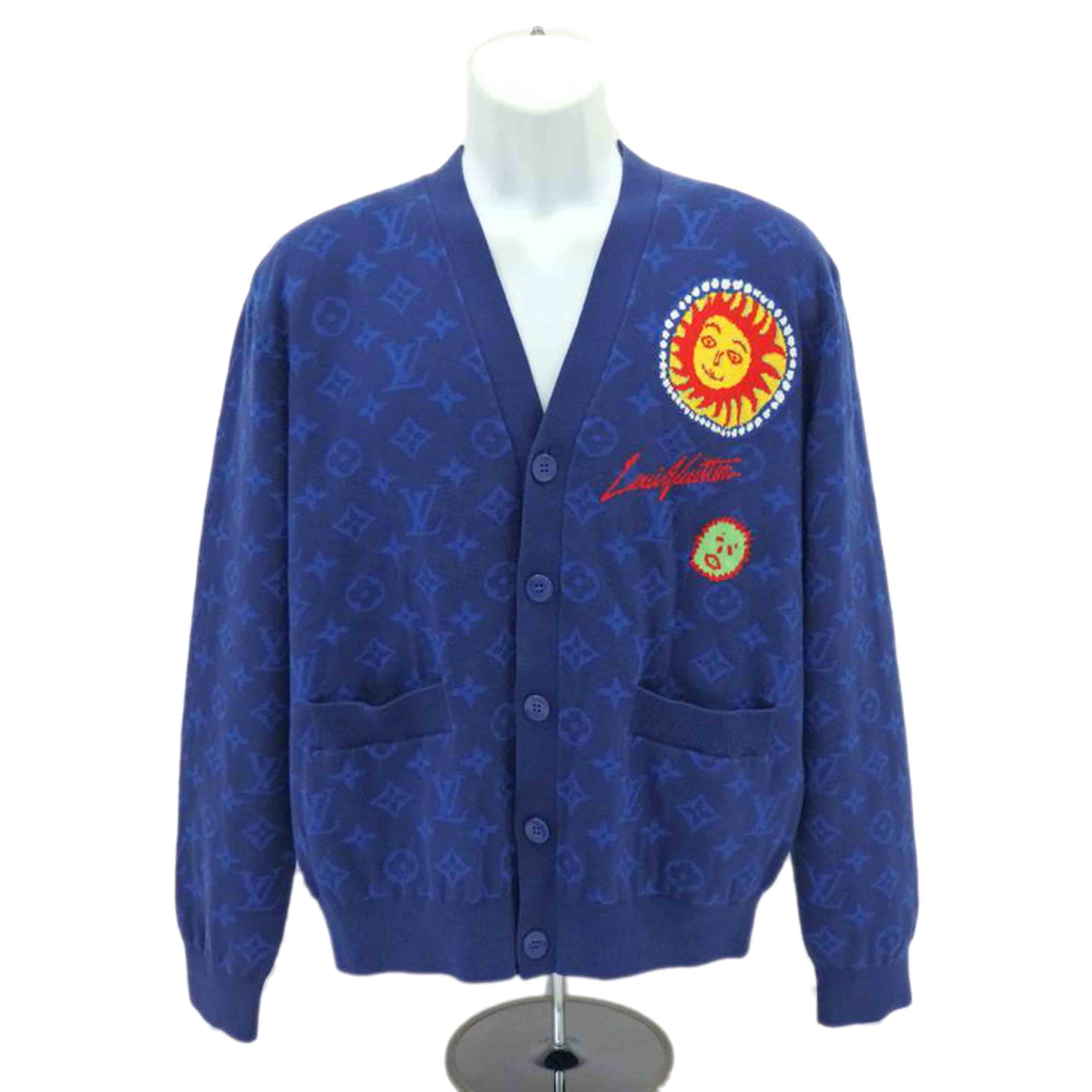 LV ルイ・ヴィトン/LV×草間彌生モノグラムフェイスニットカーディガン/サイズS/RM232H ZLW HON39W//ABランク/77