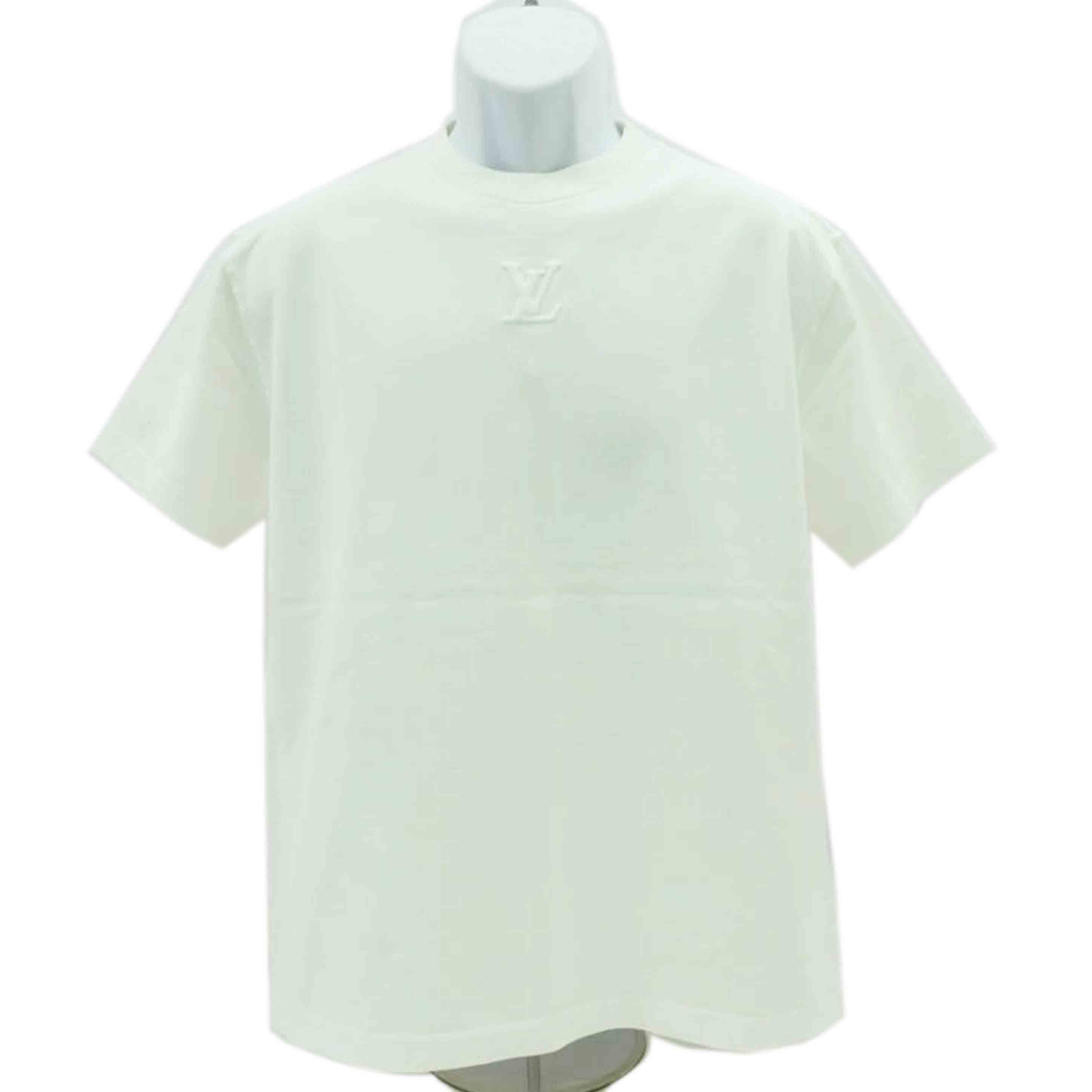 LV ルイ・ヴィトン/エンボスLVロゴ半袖Tシャツ/サイズS/RM222Q DT3 HNY55W//Aランク/77