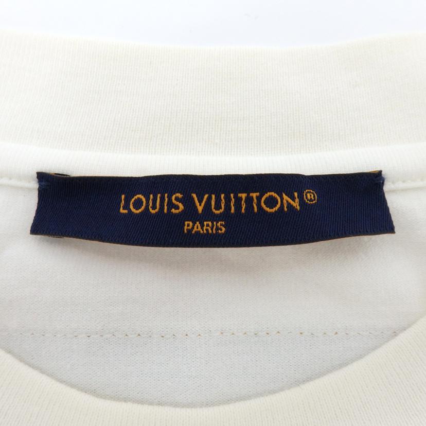 LV ルイ・ヴィトン/エンボスLVロゴ半袖Tシャツ/サイズS/RM222Q DT3 HNY55W//Aランク/77