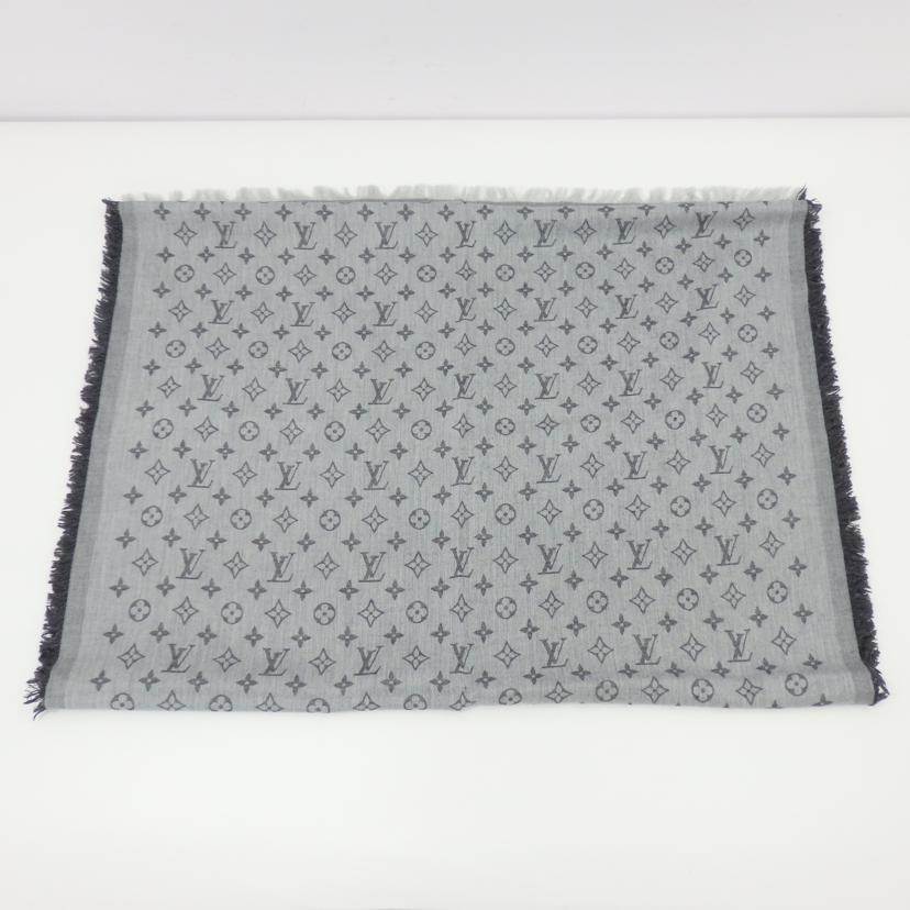 LV ルイ・ヴィトン/ストール・モノグラム エッセンシャル/グレー/M71619//IL1***/ABランク/77