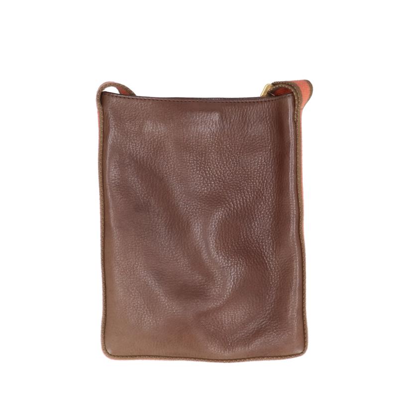 LOEWE ロエベ/レザーショルダーバッグ/ブラウン//ABランク/18