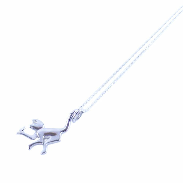 K18WGダイヤネックレス0.03ct//ABランク/64